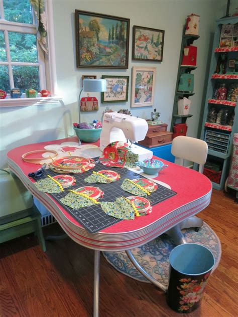 And since it's a craft room, this is the perfect opportunity to get creative! On my worktable | Craft room tables, Sewing rooms, Home decor