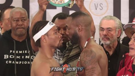 Yordenis ugás hernández es un boxeador profesional cubano. SHAWN PORTER AND YORDENIS UGAS SHARE INTENSE FACE OFF ...