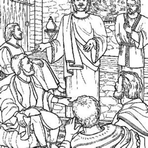 Thomas sees jesus coloring page source : Doubting Thomas Observe Jesus Wound Coloring Pages : Kids ...