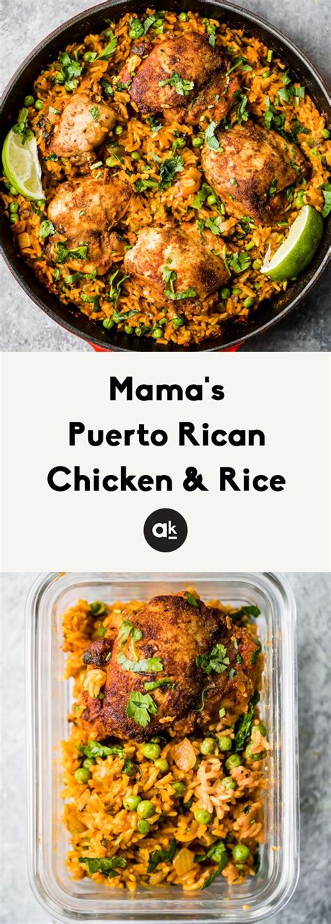 I spent many summers as a kid in pr, as i had family living there. Mama's Puerto Rican Chicken and Rice (Arroz con Pollo ...