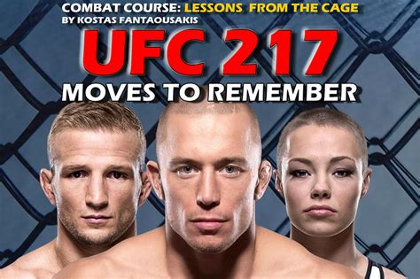 Ufc 217 kicks off with a bout between a rising contender & a former champion. UFC 217 Technical Breakdown: 15 Moves to Remember