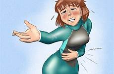 wetsuit girl locked diapered hofbondage commission deviantart comics drawings digital deviant