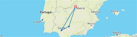 Große karte der laminierten wand. Cordoba & Sevilla - 2 Tage dienstags von VPT Tours (Code ...