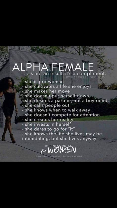 Who are them, how to recognize and what are the different types of alpha females. Pin on "Quotes"