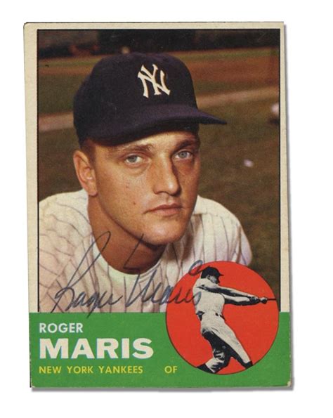 We did not find results for: Roger Maris Signed 1963 Topps Baseball Card