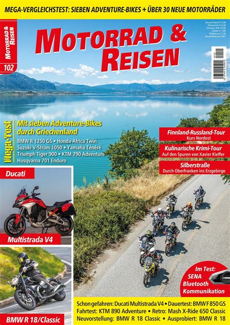 Januar 2021 und endet am freitag, 31. Motorrad & Reisen Magazin - aktuelle Ausgabe 2021-102 ...