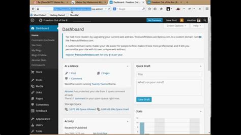 Change wordpress urls from the admin section; Changing a URL on a Free WordPress.com Blog - YouTube