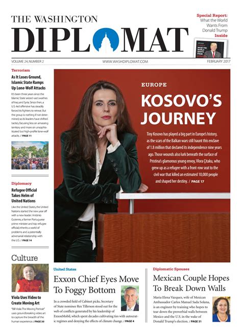 President of kosovo vjosa osmani/source: February 2017 by The Washington Diplomat - Issuu