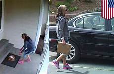 burglar stealing thief packages