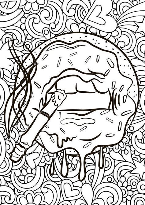 Trippy weed coloring page | free printable coloring pages. Pin on ADULT COLORING PAGES TRIPPY