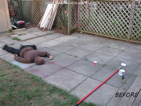 Concrete porch paint colors, painted outdoor concrete patio, painting concrete sidewalk, painting exterior concrete, colored cement patio, painted cement. In My Wheele House: Ugly Cement Patio: Makeover & Dead Bodies