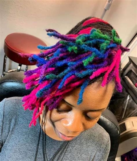 Inject a little romance via satin ribbons, tied at the bottom of the plait, as seen all over the runways. Pin by Jazmine Kellogg on Dreads in 2020 | Natural hair ...