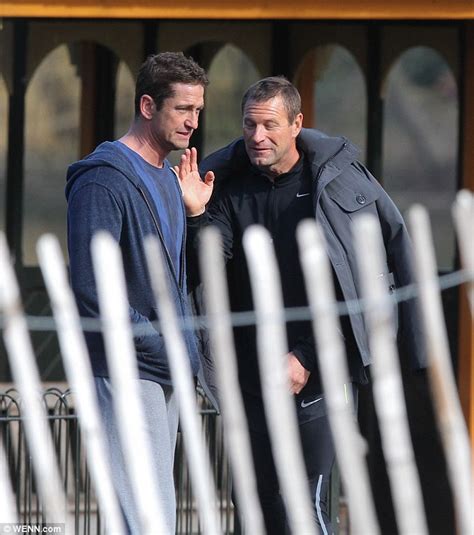 The plot — the thing that'll glue together the chase. Gerard Butler hits London Has Fallen set with Aaron ...