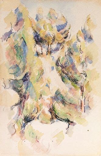 Clark, sandra hawley, joseph f. Paul Cézanne - Groupe d'arbres, 1900, watercolour... in ...