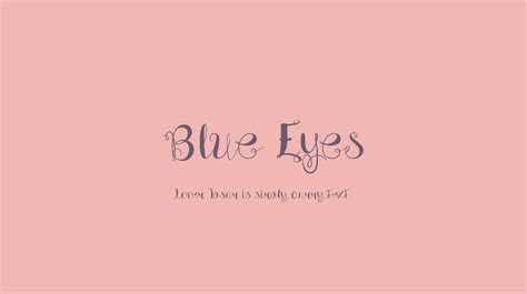 60 free calligraphy fonts and lettering fonts download. Blue Eyes Font : Download Free for Desktop & Webfont