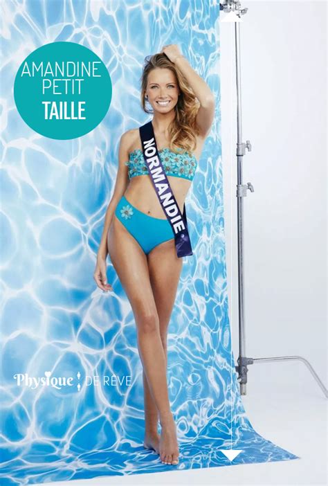 Et c'est amandine petit, miss normandie, qui a été sacrée 91e reine de beauté lors du concours au cours de la soirée, amandine petit avait été questionnée par sophie thalmann, miss france 1998. taille-Amandine-petit | Physique de rêve