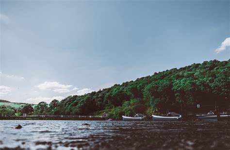 Building 1080p, 2k, 4k, 5k hd wallpapers free download. Two gray boats, Ullswater, Penrith, Boats HD wallpaper ...