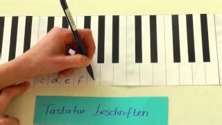 Klavier lernen ( werdemusiker.de) 122,030. Klavier Tasten Beschriften : Beschriftung Midi Keyboard ...