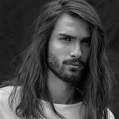 A long wavy haircut with layers and an ombre touch is a beautiful idea. Devran Taskesen | Long hair styles men, Long hair styles ...