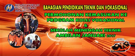 Permohonan kolej vokasional 2020 kv. Permohonan Ke Kolej Vokasional dan Sekolah Menengah Teknik ...