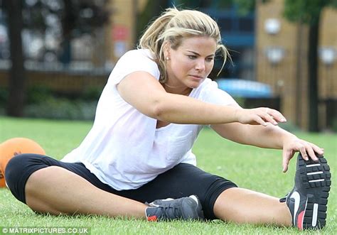 It came out hurtful, she adds. Fiona Falkiner works out as she pursues a career as a plus ...