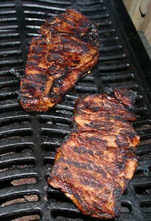 Heat a large frying pan or wok over high heat until a bead of water sizzles and instantly evaporates upon contact. Barbecued beef - Chinese style a beef recipe