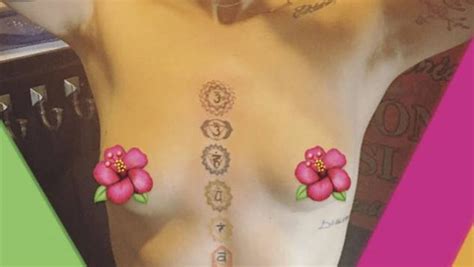 It's shoot in l.a., and it looks like she got a lot of extra makeup. A Topless Paris Jackson Shows Off Her New Chest Tattoo ...