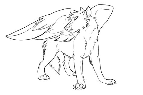 The coloring pages activities for kids will keep them colouring for hours. winged-wolf-coloring-pages | | BestAppsForKids.com