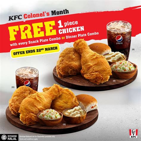 Not applicable to lunch treats snack plate. KFC : Colonel's Month FREE 1 Chicken! - Food & Beverages ...