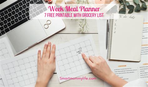 2021 Free Printable Weekly Meal Planner With Grocery List ...