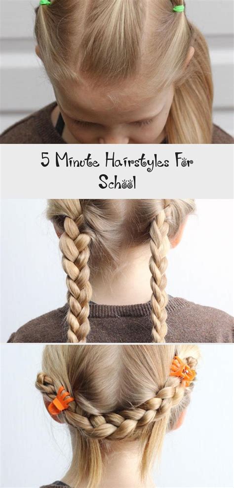 See more ideas about long hair styles, five minute hairstyles, pretty hairstyles. 5 Minute Hairstyles For School - Hair & Styles in 2020 ...