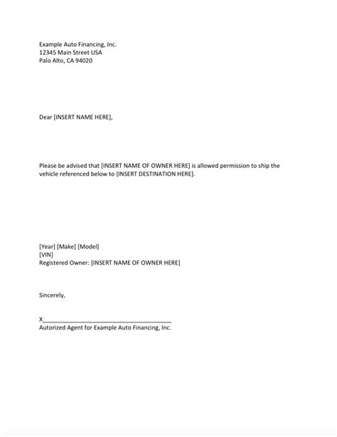 Authorization letters help you in designating authority to others for carrying out activities pertaining to you. Authorization Letter Drive Vehicle | Template Business Format