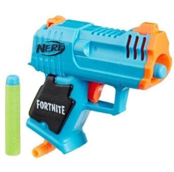 Fiecare blaster trage cate un proiectil pe rand si vine in pachet alaturi de 2 proiectile. NERF MICROSHOTS FORTNITE MICRO HC-R