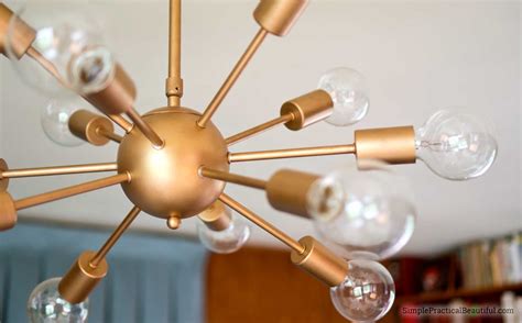 We handcraft all of our light fixtures. Midcentury Lighting: A Sputnik Chandelier | Simple ...