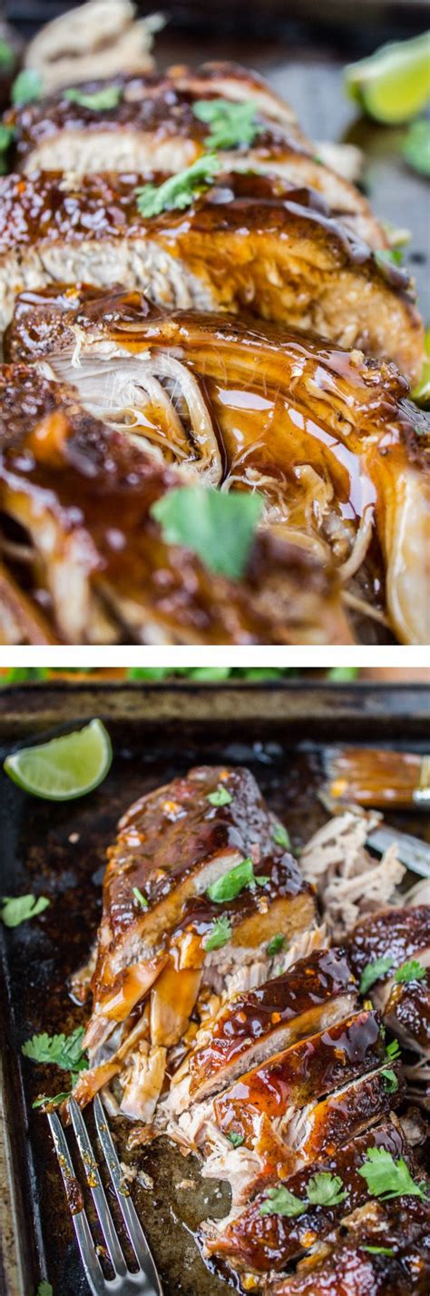 If you overcook it a bit in a moist environment it will shred easily. Asian Pork Tenderloin with Ginger Glaze (Slow Cooker) from The Food Charlatan // It's easy, it's ...