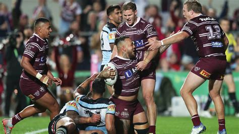 Statistics are updated at the end o NRL 2020: Manly Sea Eagles forwards Jake Trobjevic and ...