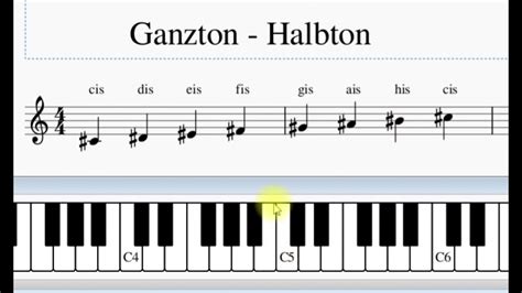 Diese klaviertastatur app ist völlig kostenlos. Klavier spielen lernen, Theorie: Ganzton - Halbton ...