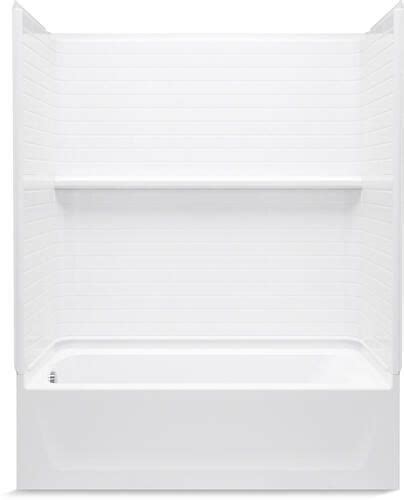 Free to use · project cost guides · free estimates Sterling™ Traverse™ 60" x 30" White Bathtub Wall Surround ...