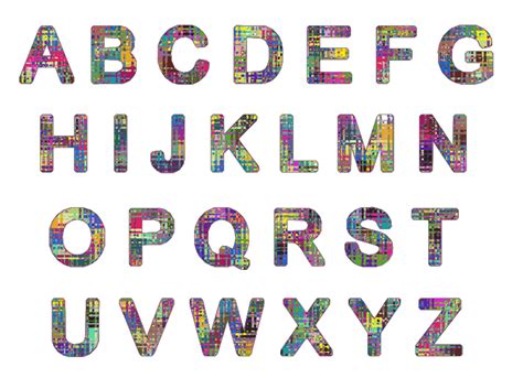Die folgenden mengen sind beispiele für alphabete: Alphabet 1 - Openclipart