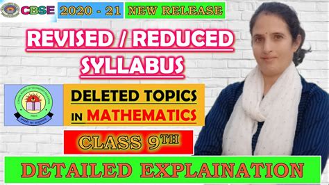 · the psychological and personal value of religion · the social and ethical value of religion 3. Class 9th || REVISED / Reduced / Deleted Syllabus of Maths ...