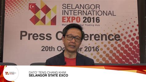 Dato' teng chang khim is a malaysian politician who has been selangor state executive councillor and member of the selangor state legislativ. SIE 2016 - Dato' YB Teng Chang Khim (EXCO Selangor) - YouTube