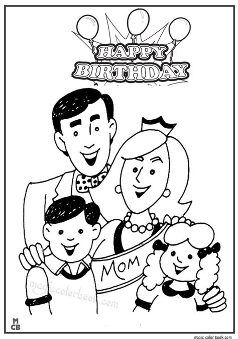 Check spelling or type a new query. Mom Birthday Coloring Pages - Coloring Home