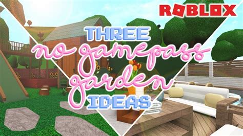 Everything bloxburg at bloxburgnews twitter house. 3 NO GAMEPASS GARDEN IDEAS | Welcome to Bloxburg - I Love ...