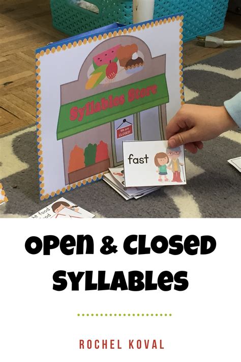 This is another good one for when the children are able to read. Open & Closed Syllables | Closed syllables, Syllable ...
