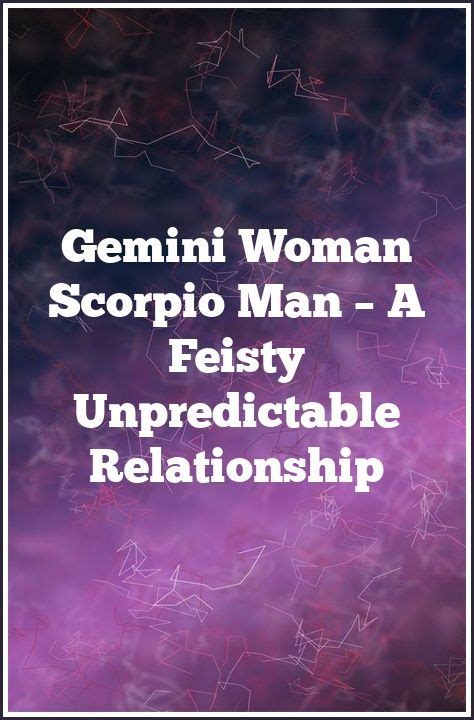 Project gemini was nasa's second human spaceflight program. Gemini Woman Scorpio Man - A Feisty Unpredictable ...