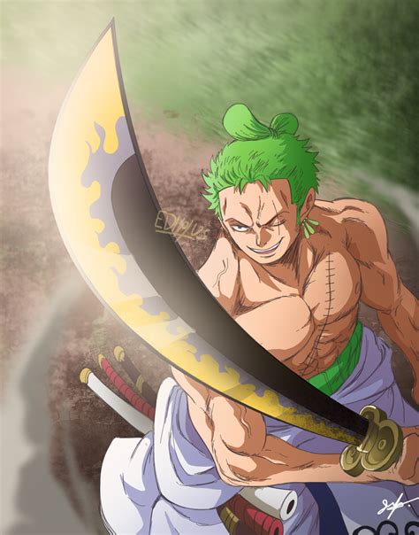 I dont own any of the art. Zoro's new power up (? by EDIPTUS | Fond d'ecran dessin ...