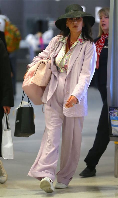 She is the recipient of several accolades, including an academy award, bafta award, tony award. CATHERINE ZETA JONES at JFK Airport in New York 03/21/2019 ...