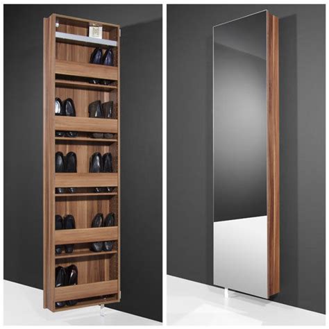 Hutch has two spacious bays for larger. Lovely Mirrored Shoe Cabinet #13 Shoe Storage Cabinet With ...