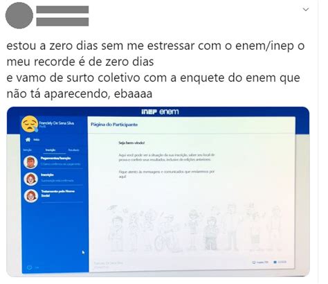 Acesse o portal do inep. Inep abre enquete do Enem 2020 para candidatos escolherem ...