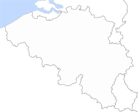 Carte des hôtels aux environs de belgique : Belgique Carte Muette